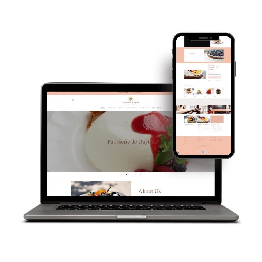 スイーツ店のデモサイトです