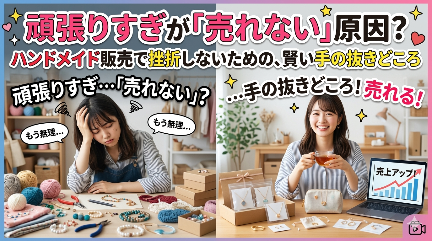 ハンドメイド売れない原因